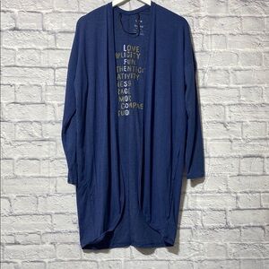 Life Is Good Blue Women's Robe